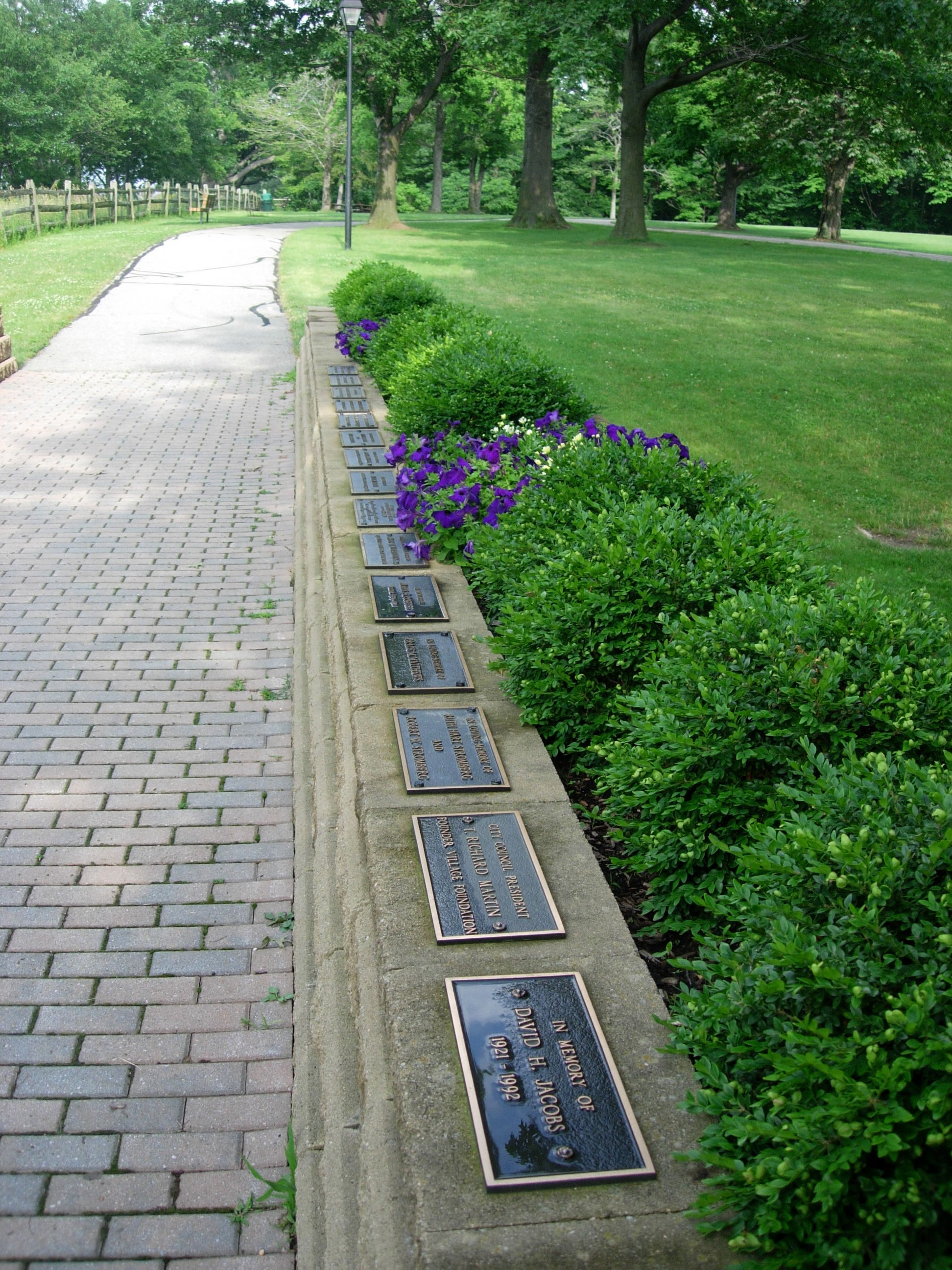 bronze plaques